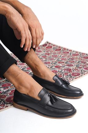کفش کلاسیک مشکی مردانه چرم خالص maximoda - کد 851050757