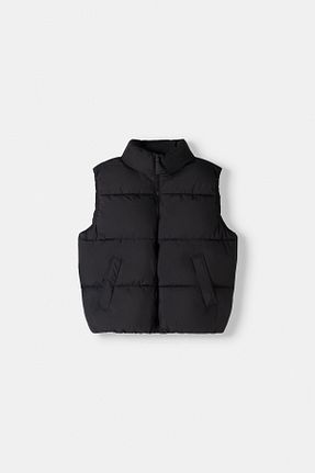 جلیقه مشکی مردانه رگولار Bershka - کد 848501110