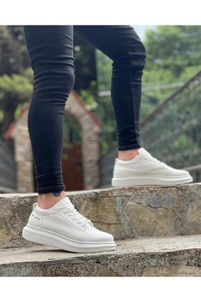 کفش اسنیکر سفید مردانه بند دار mackrock sports - کد 788492650