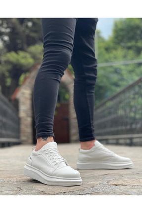 کفش اسنیکر سفید مردانه بند دار mackrock sports - کد 788492650