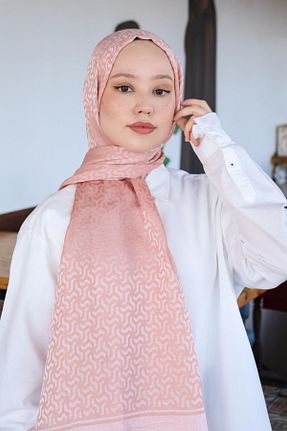 شال صورتی زنانه Hint İpek - کد 850999693
