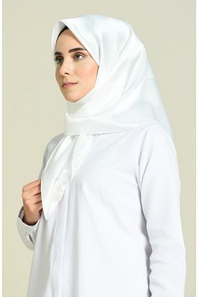 روسری سفید پلی استر Sunway - کد 203814740