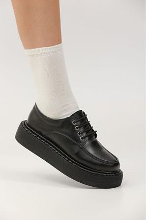 کفش آکسفورد مشکی زنانه پارچه ای AtegeWear - کد 851071911