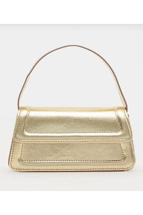 کیف دوشی طلائی زنانه چرم مصنوعی Mercan - کد 834382468