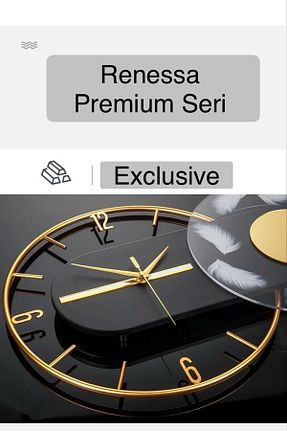 ساعت دیواری طلائی 40 * 70 MetaQuartz Aksesuar - کد 826838308