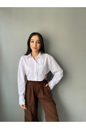 پیراهن سفید زنانه رگولار berceste - کد 815765718