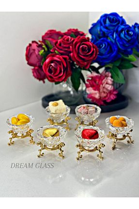قند دان طلائی شیشه Dream glass - کد 851187754
