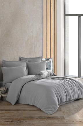 روتختی دونفره طوسی پنبه ای GİNETEKS - کد 816625114