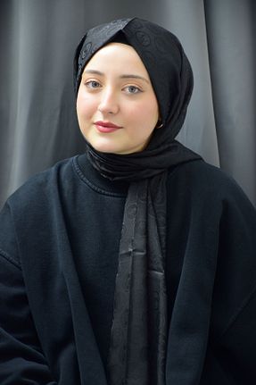 شال مشکی زنانه پنبه (نخی) کد 787751411