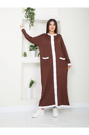 رویه حجاب قهوه ای زنانه رگولار Miraystyle - کد 851256496