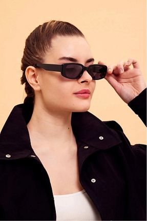عینک آفتابی مشکی زنانه UV400 Nilu Moda - کد 175044217