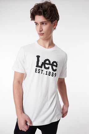 تیشرت سفید مردانه رگولار Lee - کد 91069179