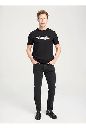 شلوار جین مشکی مردانه پاچه ساده Wrangler - کد 832993810