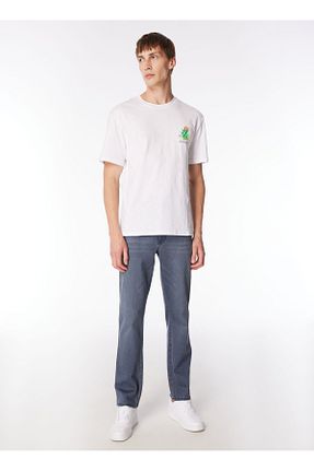 شلوار جین طوسی مردانه پاچه ساده Wrangler - کد 834546765