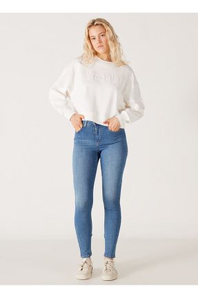 شلوار جین آبی زنانه پاچه تنگ Wrangler - کد 765409460