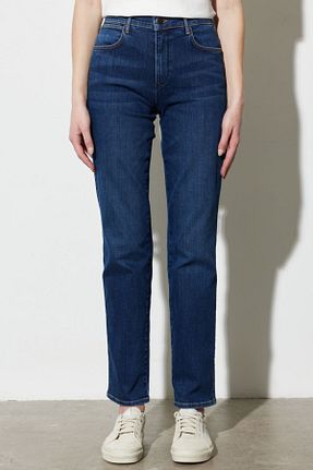 شلوار جین آبی زنانه پاچه ساده Wrangler - کد 673971325