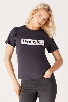 تیشرت مشکی زنانه رگولار Wrangler - کد 769597655