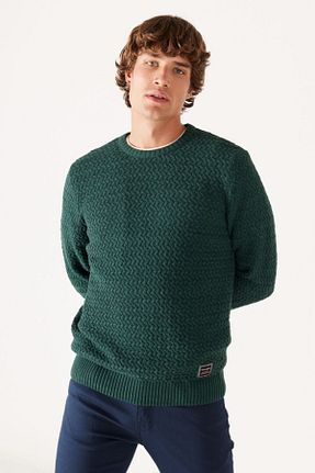 پلیور سبز مردانه ساده Wrangler - کد 770060690