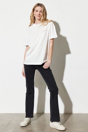 شلوار جین مشکی زنانه پاچه لوله تفنگی Wrangler - کد 681443305