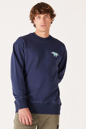 سوئیشرت سرمه ای مردانه ساده Wrangler - کد 767217501