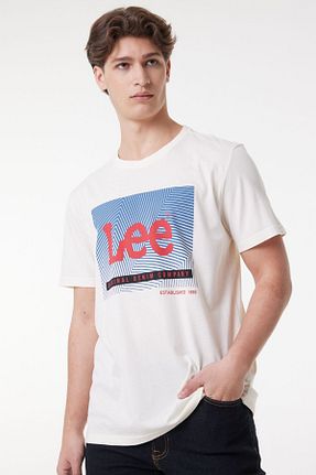 تیشرت سفید مردانه رگولار Lee - کد 374860399
