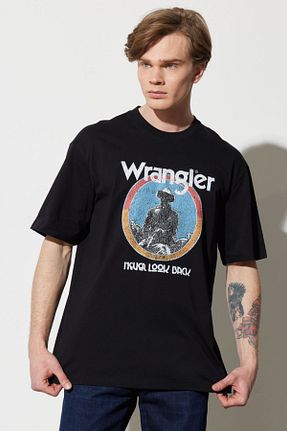 تیشرت مشکی مردانه رگولار Wrangler - کد 670332514