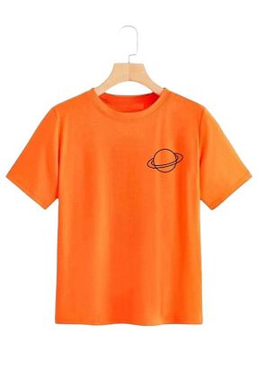 تیشرت نارنجی بچه گانه اورسایز DAXİS Sportwear Company - کد 832590351