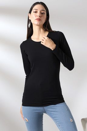 بادی مشکی زنانه یقه دوچرخه LITTLEMOON - کد 851396410