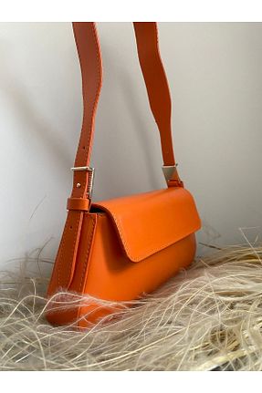 کیف دوشی نارنجی زنانه چرم مصنوعی Günyan Store - کد 844847986