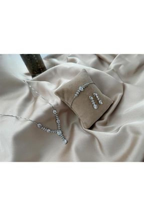 ست نقره زنانه زیرکن Vinces - کد 851327546