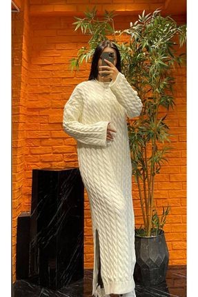 لباس طوسی زنانه تریکو Abalı - کد 851466802