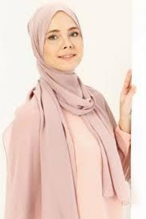 شال صورتی زنانه شیفون Sedef - کد 75823995