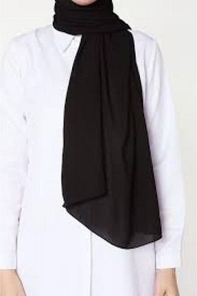 شال مشکی زنانه پنبه ای Sedef - کد 54567331