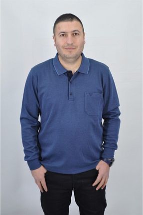 سوئیشرت آبی مردانه ساده SİMENTİ - کد 104627361