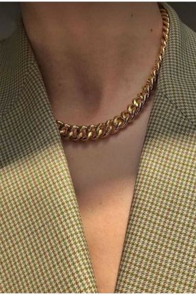 گردنبند جواهر طلائی زنانه روکش طلا کد 126566746