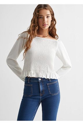 شلوار جین آبی زنانه رگولار MANGO Teen - کد 787875943
