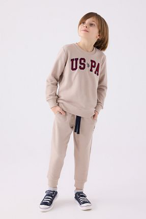ست بالاتنه و پائین تنه بژ بچه گانه تریکو U.S. Polo Assn. - کد 851187347