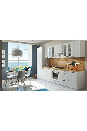 کابینت های آماده آشپزخانه سفید MDF Genel Markalar - کد 851217177
