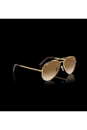 عینک آفتابی طلائی زنانه پلاریزه Ray-Ban - کد 346978694