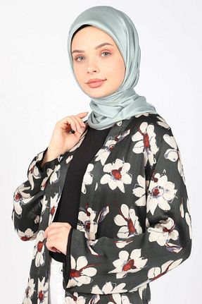 روسری فیروزه ای پلی استر Sunway - کد 203801979