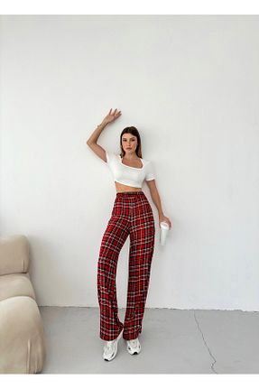 پائین تنه راحتی قرمز زنانه مخلوط پلی استر Babelook - کد 770379374