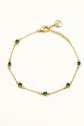 دستبند نقره طلائی زنانه 925 عیار Marie Claire - کد 780628929