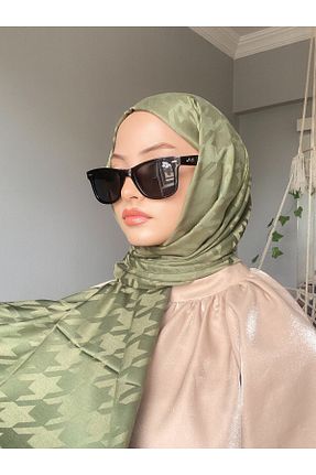 شال خاکی زنانه پنبه ای MİS İPEK - کد 834674487