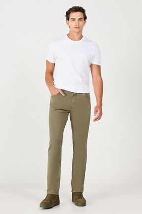 شلوار جین سبز مردانه پاچه ساده Wrangler - کد 770400548