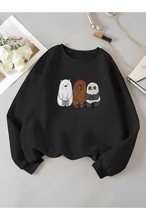 سوئیشرت مشکی بچه گانه رنگی Serays moda - کد 753939017