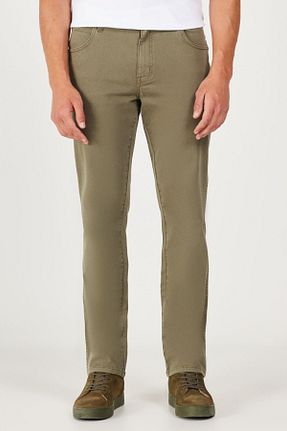 شلوار جین سبز مردانه پاچه ساده Wrangler - کد 770400548
