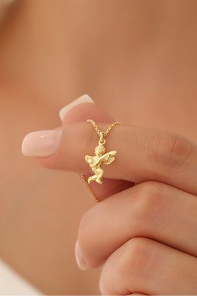 گردنبند نقره طلائی زنانه 925 عیار Nox Jewelry - کد 850884378