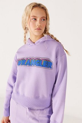 سوئیشرت بنفش زنانه ساده Wrangler - کد 768934422