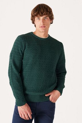 پلیور سبز مردانه ساده Wrangler - کد 770060690