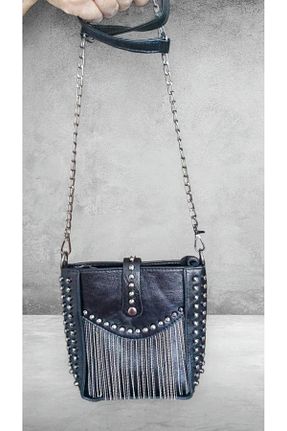 کیف دوشی مشکی زنانه چرم مصنوعی incila bag - کد 844623152